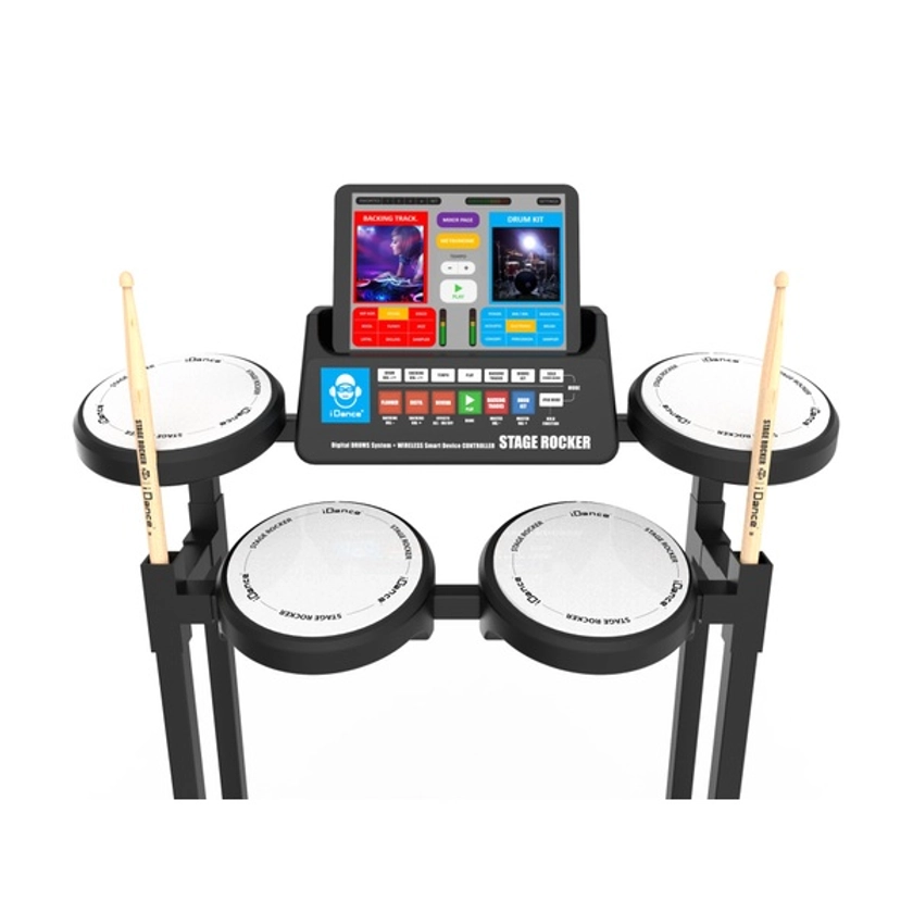 iDance Stage Rocker Electronic Drum Kit | Smyths Toys UK