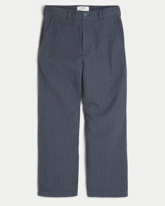 Men's Linen-Blend Baggy Pants | Men's Bottoms | HollisterCo.com