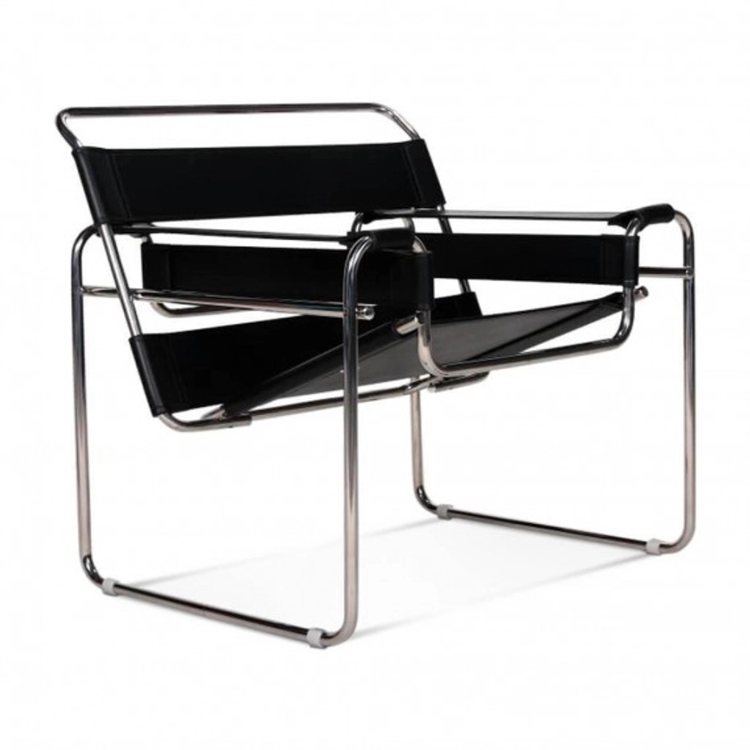 Chaise design Wassilly en cuir italien