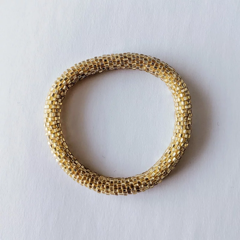 Bracelet népalais #7 (light gold) | Maia & Zoé ♡