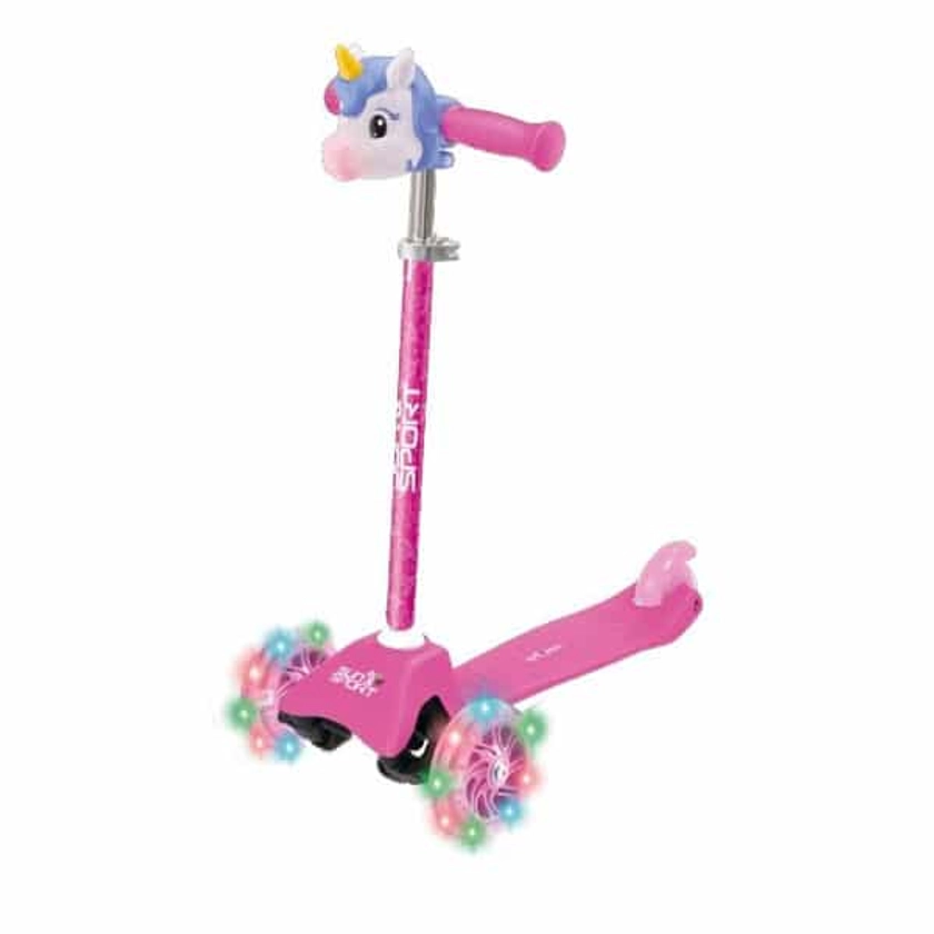 Trottinette 3 roues twist licorne lumineuse