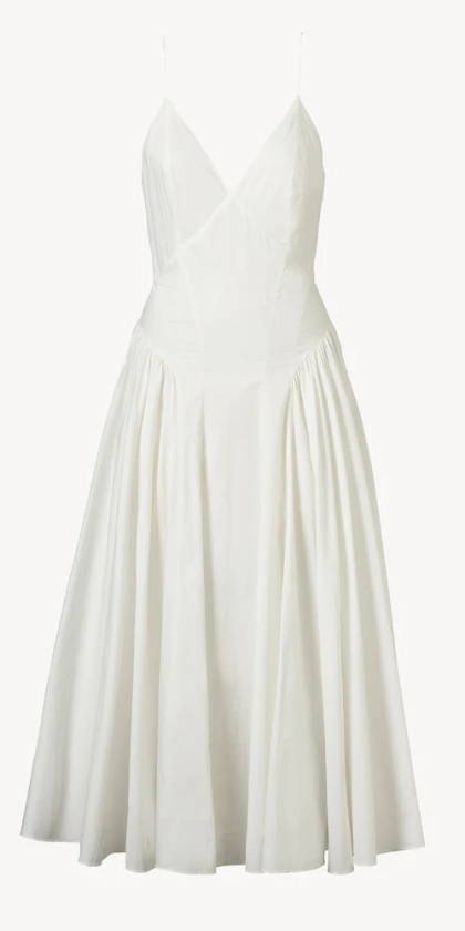 Solene Organic Cotton Dress White