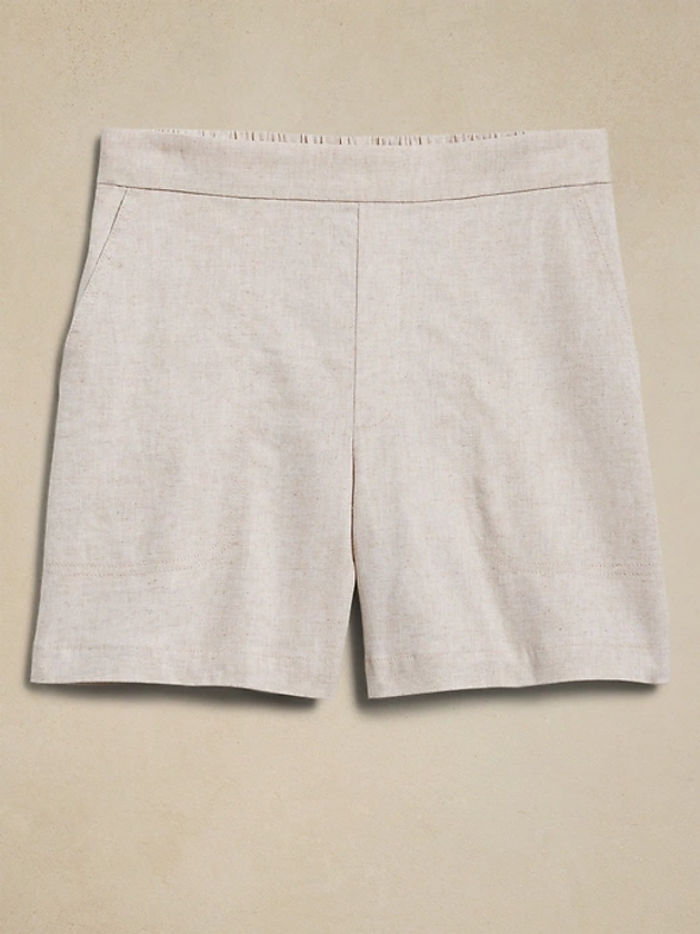 Linen-Blend Easy Short