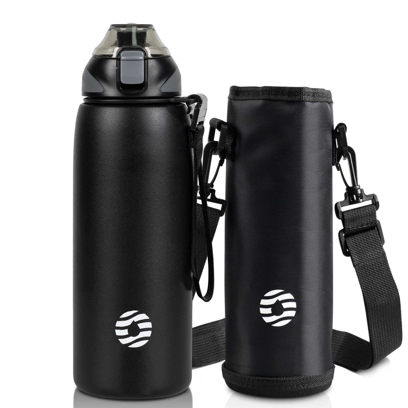 1 Litre Sports BPA-Free Metal Insulated Reusable Water Bottle With Spout