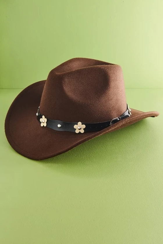 Brown Daisy Rancher Hat