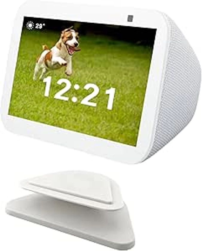 Amazon.com: Sintron Adjustable Magnetic Stand Mount for Shᴏw 5 3rd gen, Smart Display Stand Holder with 360 Degree Rotation, Swivel & Tilt Function, Anti-Slip Base - White Compatible with iPhone 12 & newer models : Electronics