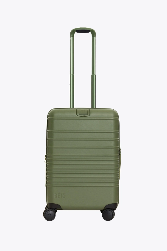 BÉIS 'The Carry-On' in Olive - Olive Green Carry-On Luggage & Suitcases