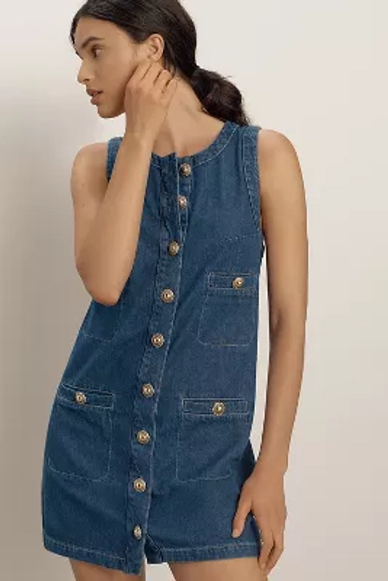 Reformation Tropez Denim Mini Dress