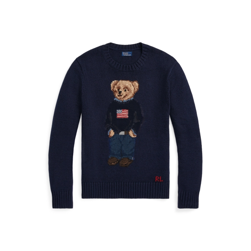 Polo Bear Cotton-Linen Sweater