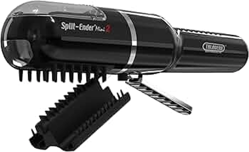 Split Ender Mini 2 - Cordless Split End Hair Trimmer, Solution for Dry and Damaged Hair, Rechargeable Trimmer for Broken and Brittle Split Ends, Hair Styling Tool- Black