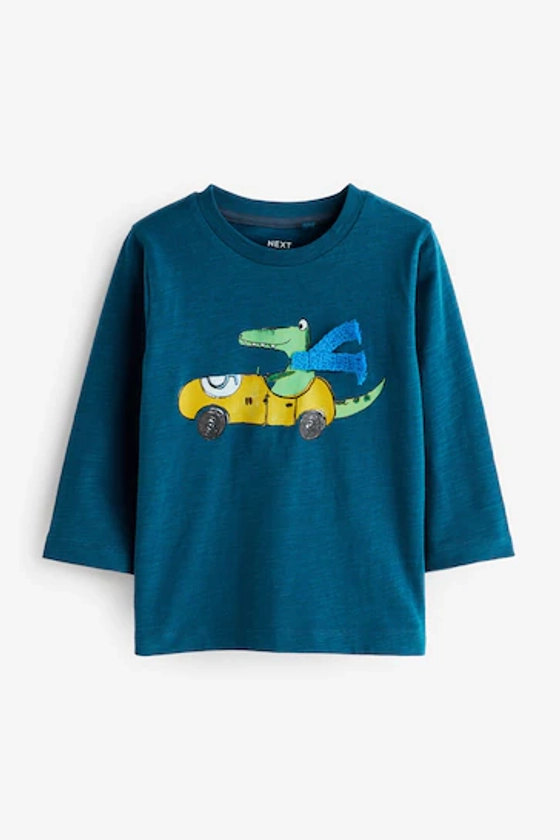 Buy Blue Crocodile Long Sleeve Character T-Shirt (3mths-7yrs) from the Next UK online shop