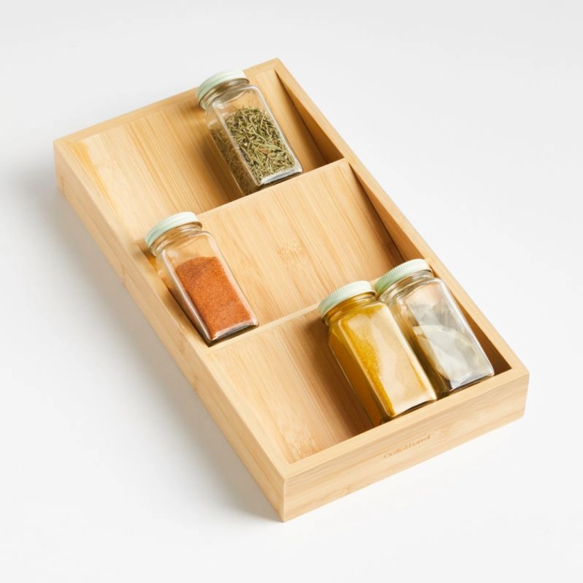 Bamboo Spice Drawer Organizer + Reviews | Crate & Barrel