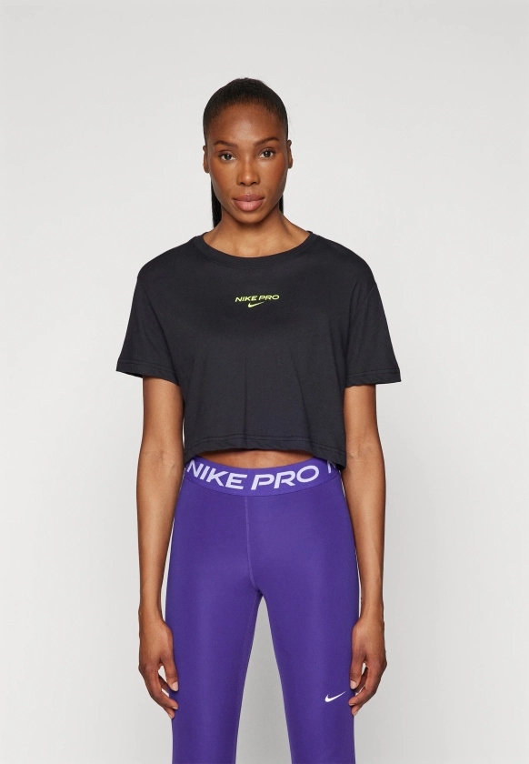 Nike Performance PRO TEE - T-shirt basique - black/noir - ZALANDO.BE