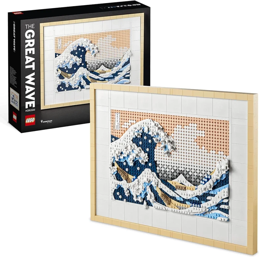 LEGO Art Hokusai - La Grande Onda, Set Fai Da Te, Hobby Creativi per Adulti, Idea Regalo per Uomo o Donna, Lui o Lei, Decorazioni Casa, Quadri Soggiorno Giapponesi 31208