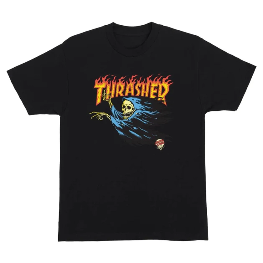 Camiseta Thrasher x Santa Cruz Collab O'BRIEN REAPER SS - Black/Preto