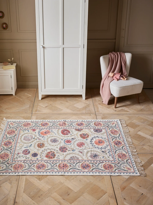 Tapis Flore en coton - M