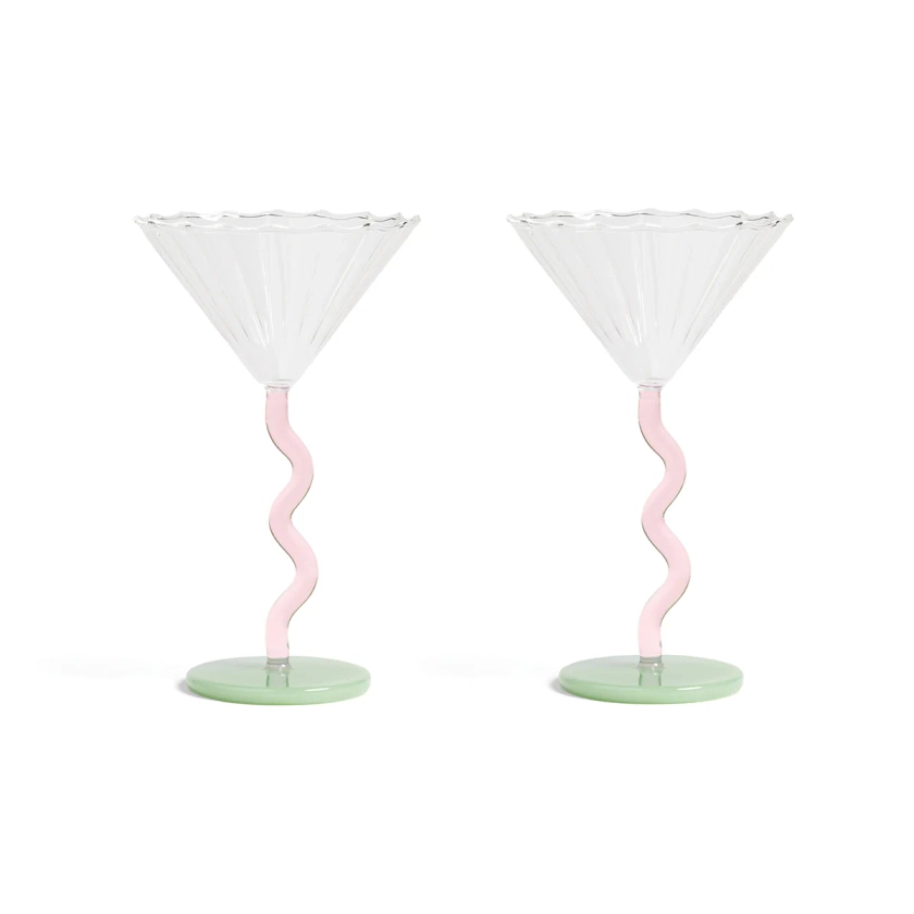 Set de 2 Coupes Curve