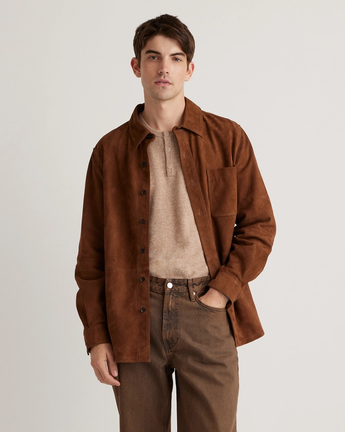 100% Suede Overshirt