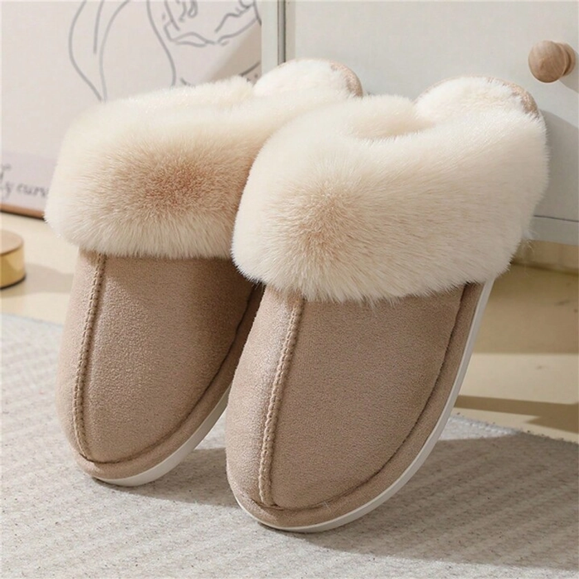 2023 Hottest Winter Slippers For Couples, Indoor/outdoor Thickened Warm Slippers With Lining