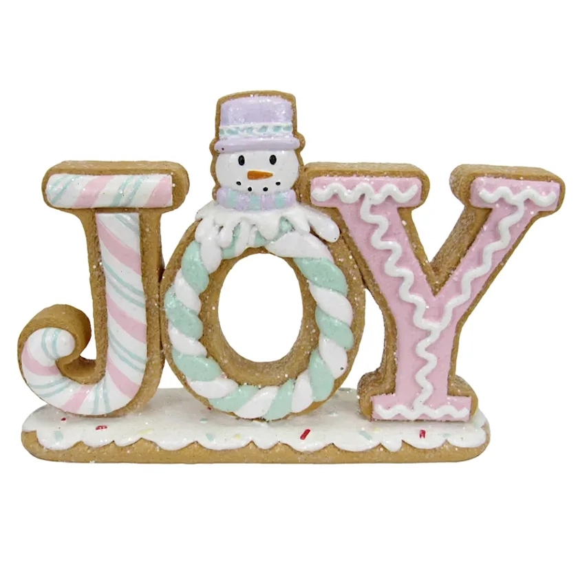 Mrs. Claus' Bakery Gingerbread Joy Cutout Table Sign 7in | Christmas Decor | At Home