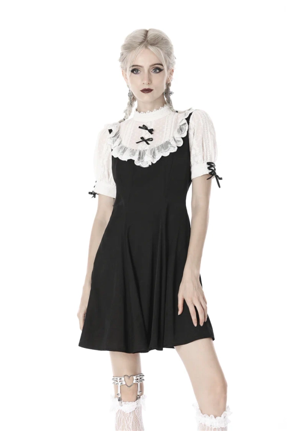 Dark in Love Gothic Lolita Doll Midi Dress