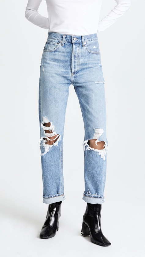 AGOLDE 90s Mid Rise Straight Fit Jeans | Shopbop
