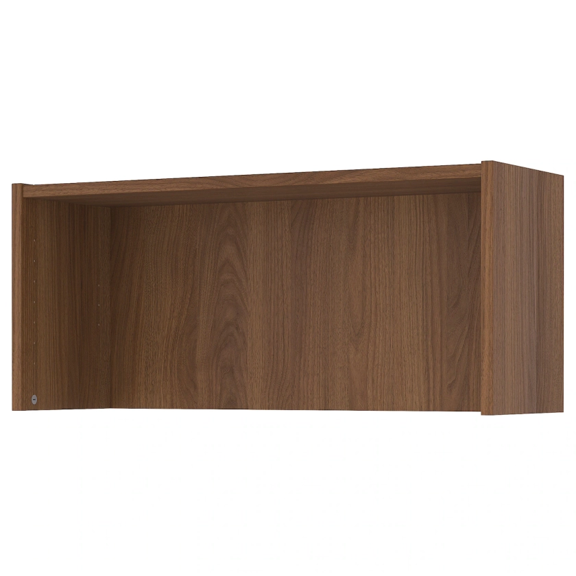 BILLY height extension, brown walnut effect, 80x28x35 cm - IKEA