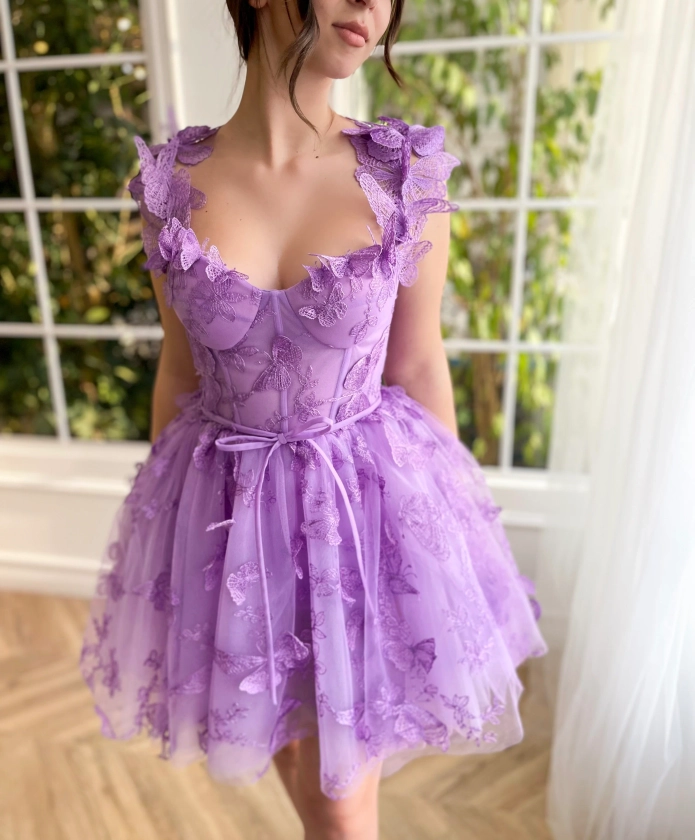 Whimsical Flutter Mini Dress