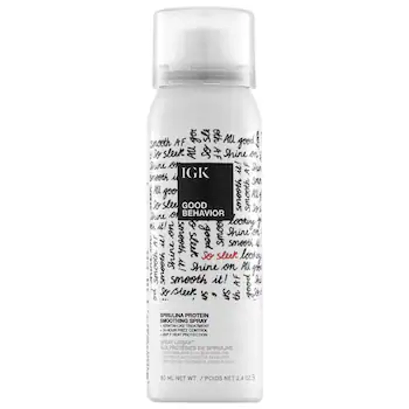 Mini Good Behavior Spirulina Protein Anti-Frizz Smoothing Spray - IGK | Sephora