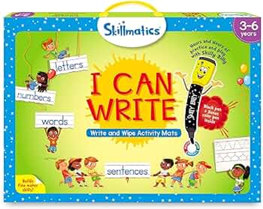 Skillmatics I Can Write, Preschool Learning Activities, Educational Toy and Game, Back to School Supplies, Christmas Gifts for Students, Kids, Ages 3, 4, 5, 6