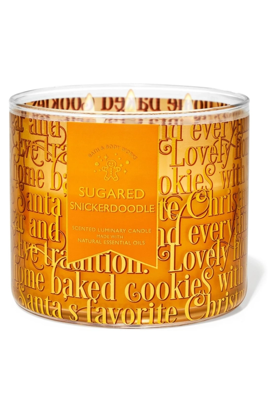 Bath & Body Works Sugared Snickerdoodle 3-Wick Candle 14.5 oz / 411 g