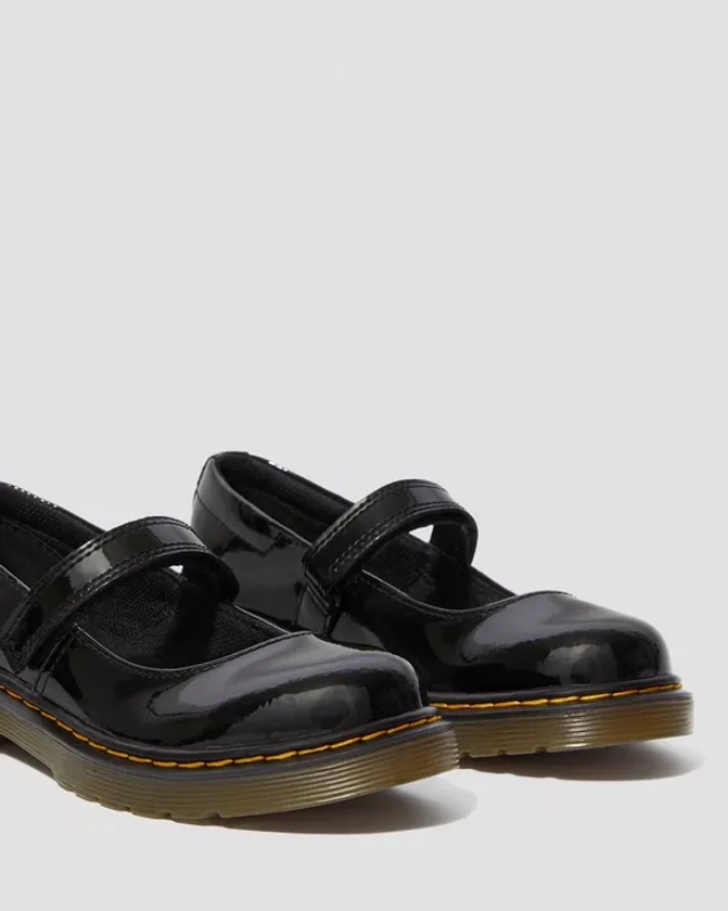 DR MARTENS Junior Maccy Patent Leather Mary Jane Shoes