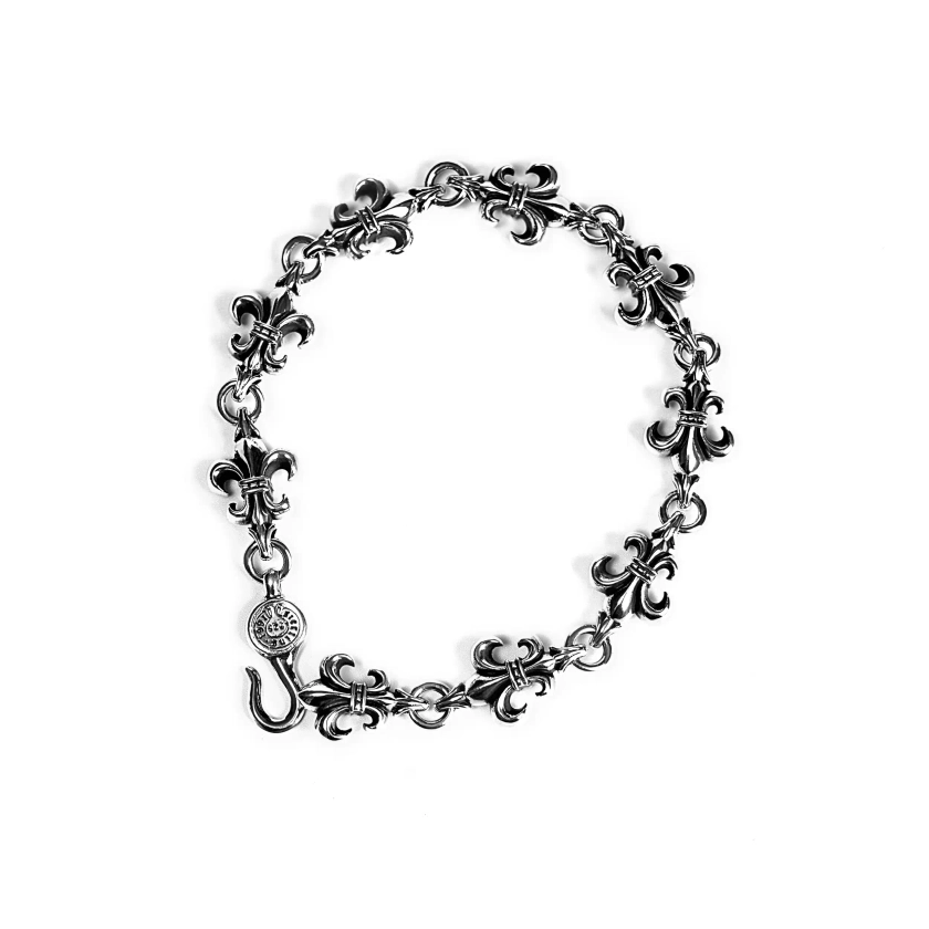 BS FLEUR CROSS CUT OUT LINK BRACELET - Chrome World JP