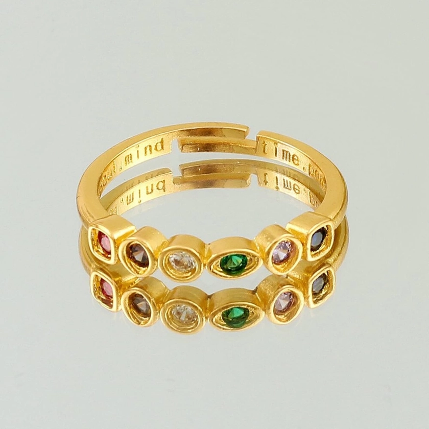 Avengers Gold Ring, Thanos Ring, Infinity Stones Ring