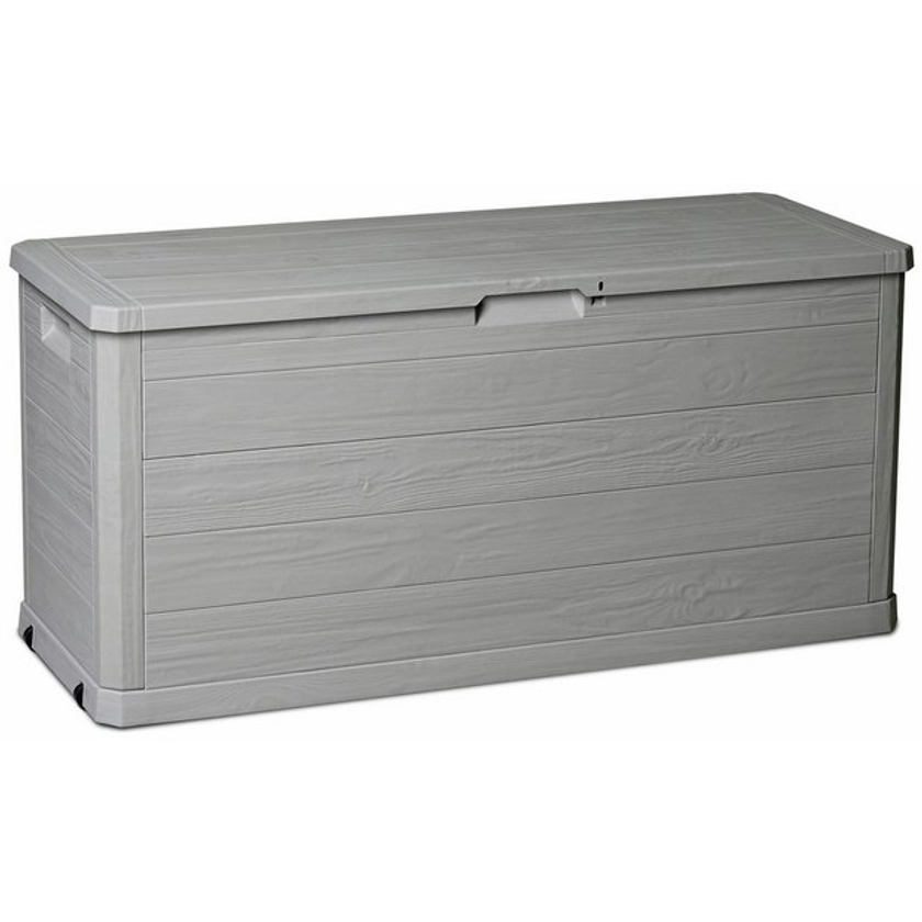 Buy Toomax 280L Wood Effect Garden Storage Box - Grey | Garden storage boxes and cupboards | Argos