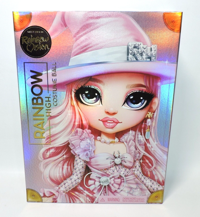 Rainbow Vision COSTUME BALL Rainbow High BELLA PARKER Pink Witch Doll NEW SEALED