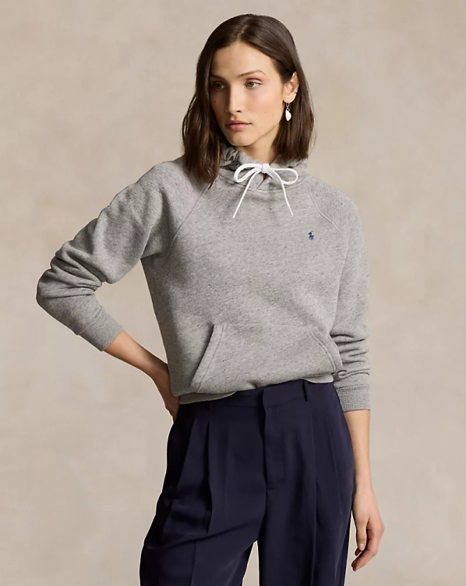 Sweat à capuche court en molleton pour femme | Ralph Lauren® FR