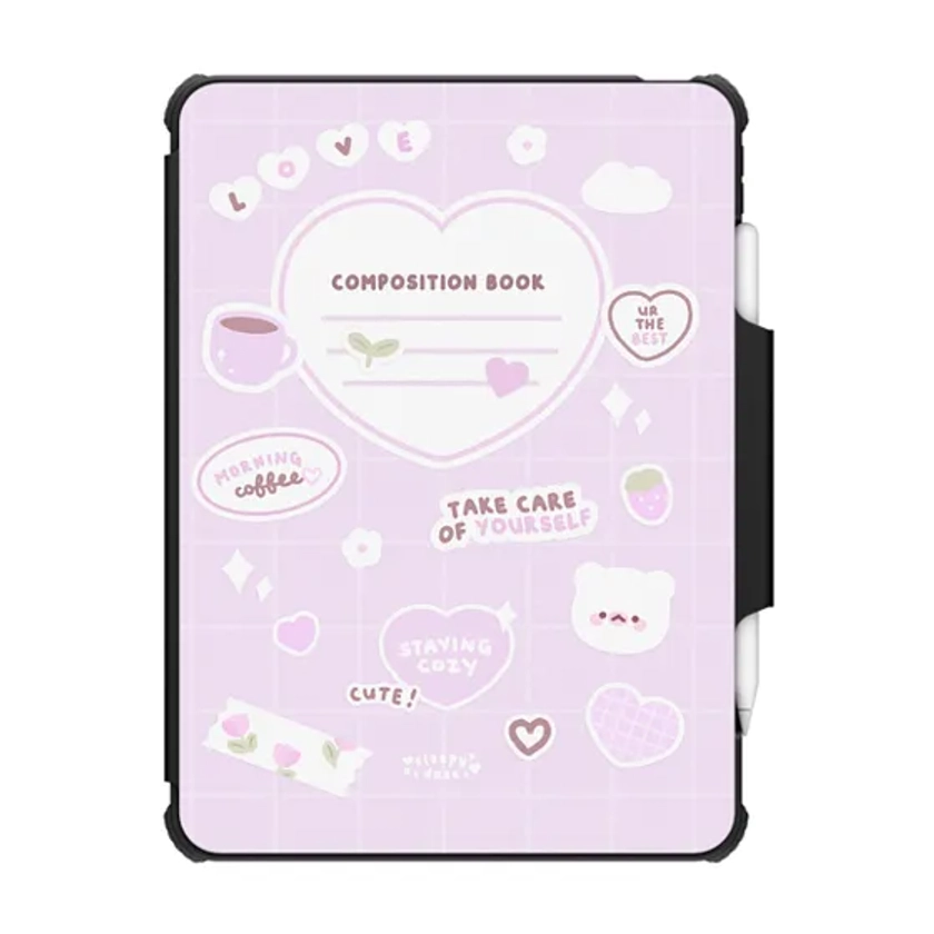 mochi composition book (pink) by sleepydaze