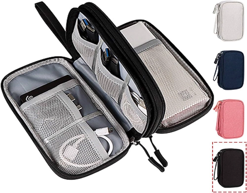Amazon.com: CAOODKDK Electronics Accessories Organizer Pouch Bag, Travel Universal Organizer for Cable, Charger, Phone, SD Card, Business Travel Gadget Bag : Electronics