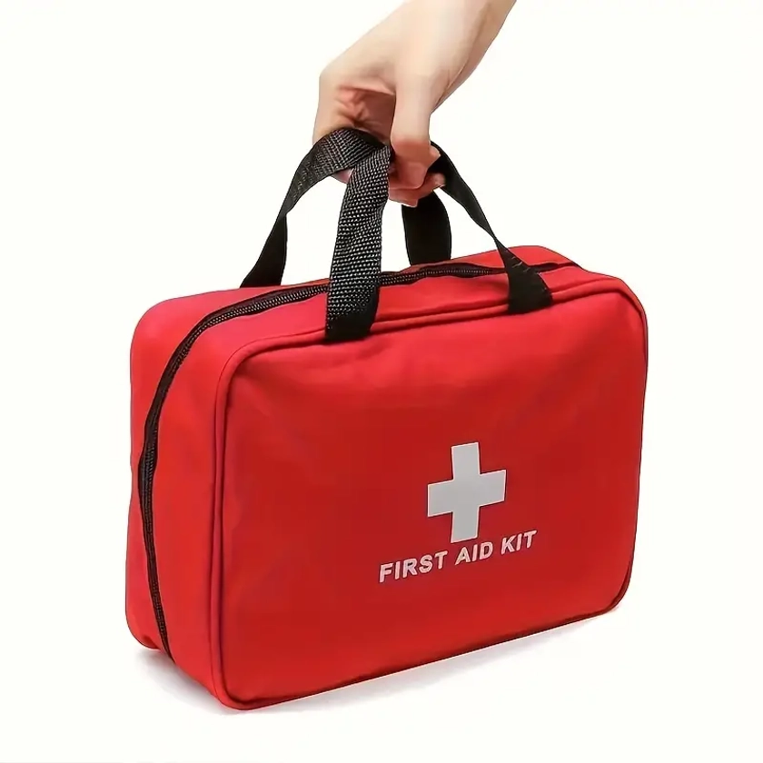 Large First Aid Kit Premium   For Home   Outdoor Hiking Travel Camping   First Aid Bag Red Fully   With Essential Supplies For Emergency And Survival | Temu