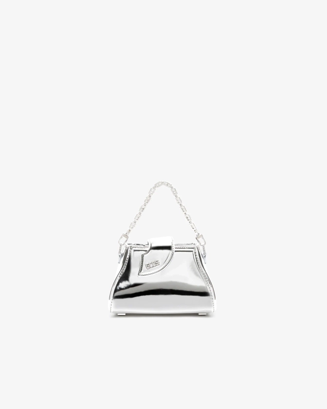 Comma Mirror Baby Bag : Women Bags Silver |GCDS®