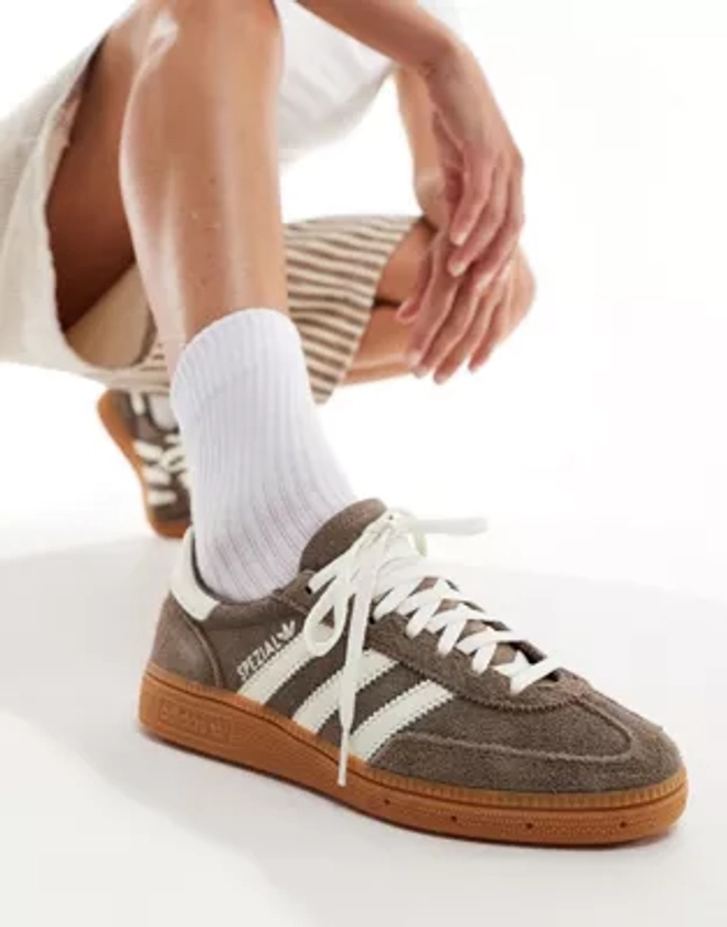 adidas Originals Handball Spezial sneakers in brown and white | ASOS