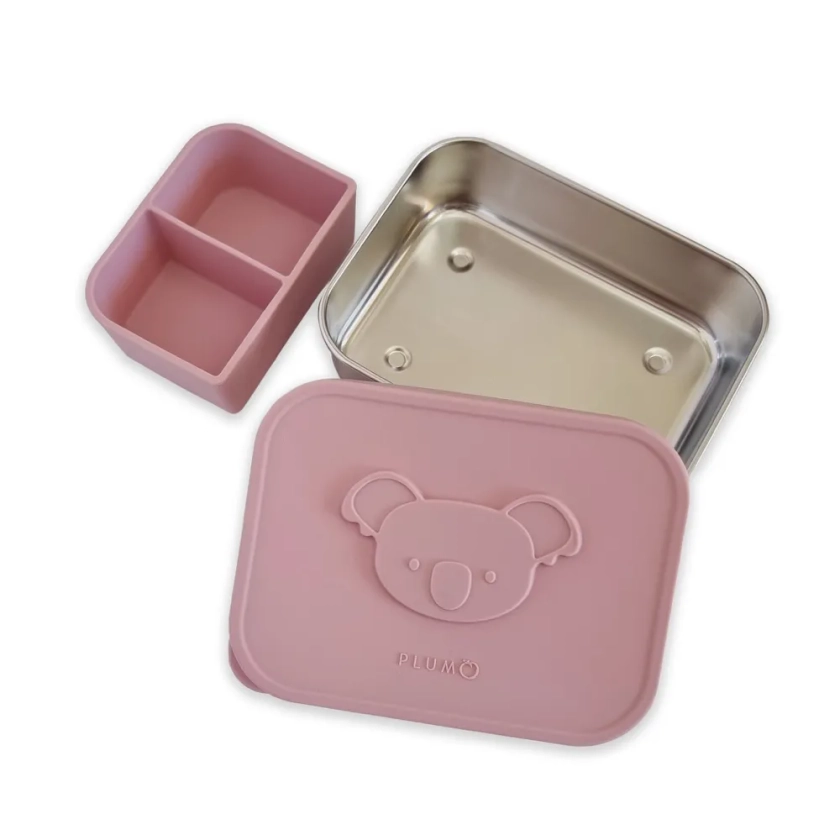 Plum Stainless Steel Bento Box Dusty Berry | Lunch Box's & Kits | Baby Bunting AU