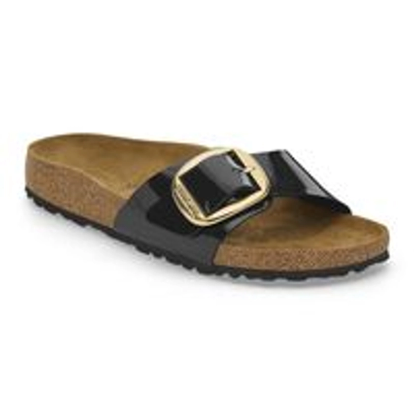 Madrid Big Buckle Birko-Flor verni Patent Black/Gold | BIRKENSTOCK