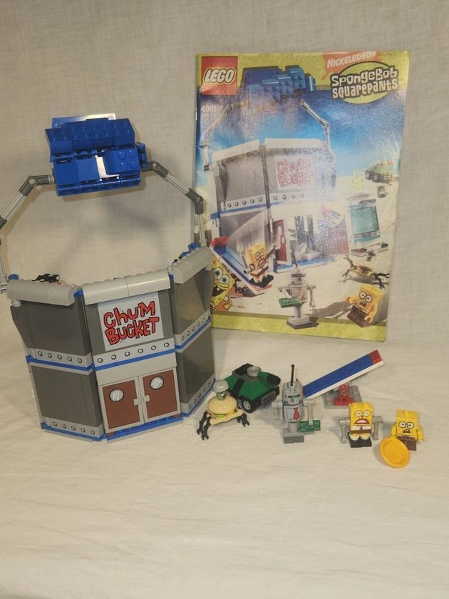 LEGO SpongeBob SquarePants The Chum Bucket 4981 100% Complete manual no box