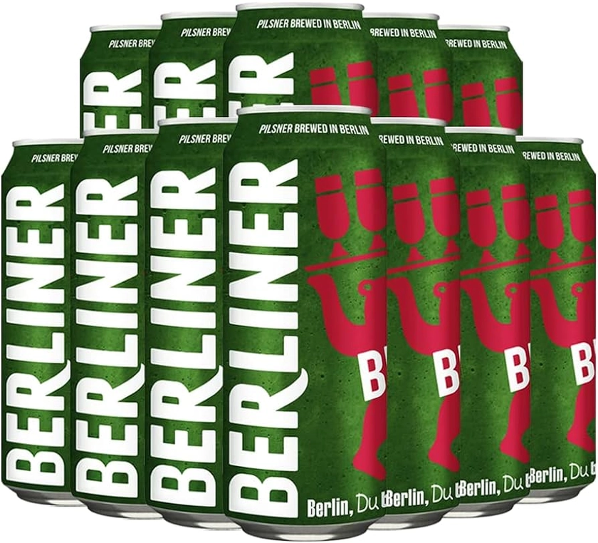 Berliner German Pilsner 500ml Cans (12 Pack) - 5.0% ABV - German Beer Gifts for Men, Birthday Gifts for Men and Women, Beers and Lagers Offers Gift Beer Pack Alcohol Gift Set : Amazon.co.uk: Grocery