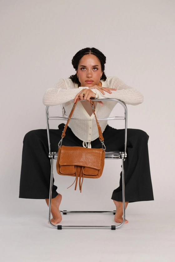 MAXKE BUBBLE CAMEL | Women's Leather Bags| NEUVILLE
