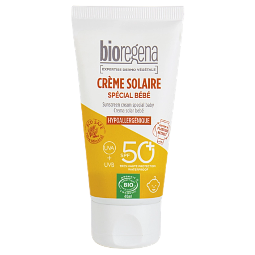 Crème solaire bébé SPF50+ 40ml au meilleur prix | E.Leclerc