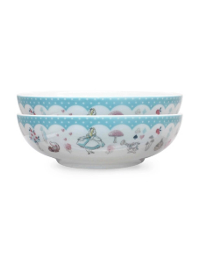 Disney Alice In Wonderland Scalloped Pasta Bowl - Set of 2