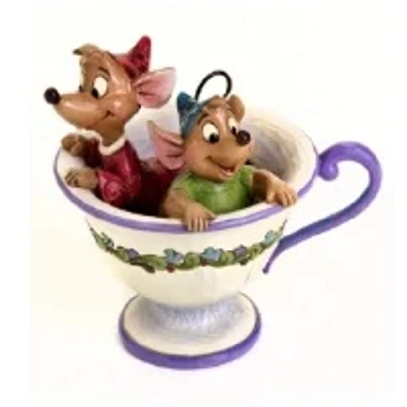 Figurine Disney Cendrillon Jaq Et Gus Dans Une Tasse De Thé